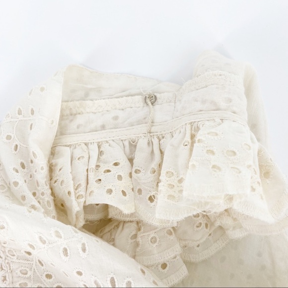 LOVE THE LABEL Ruffle Tiered White Mini Dress - Picture 5 of 9